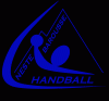 Logo bleu sur noir